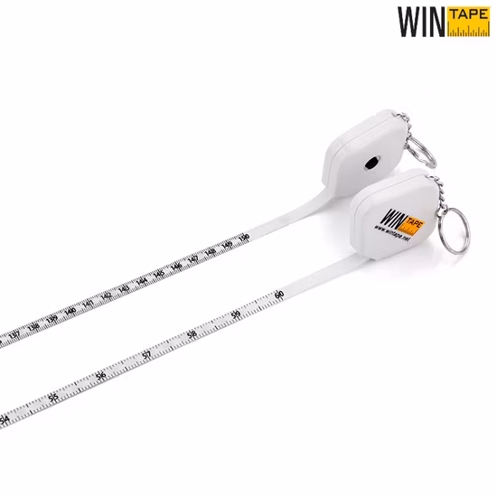 60 Zoll quadratisches handgefertigtes Maßband mit Schlüsselanhänger