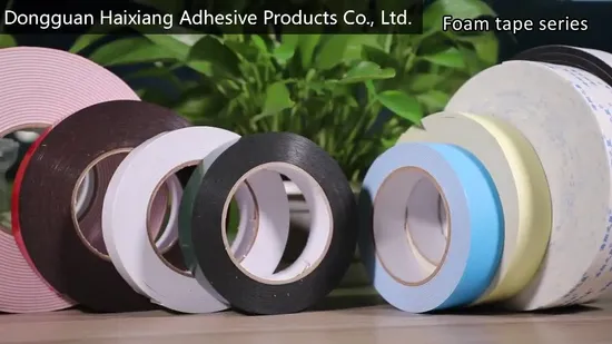 Superklebriges doppelseitiges Schwammband in Industriestärke mit weißer Farbe