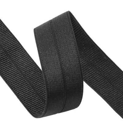 2 cm elastisches Faltkantenband aus Nylon für Unterwäsche