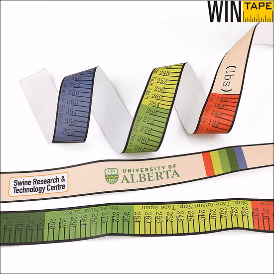 Bedrucktes PVC-Gewichtsmaßband für Schweine aus medizinischem Gerät